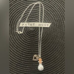 Fairy Dust & Heart Necklace. New